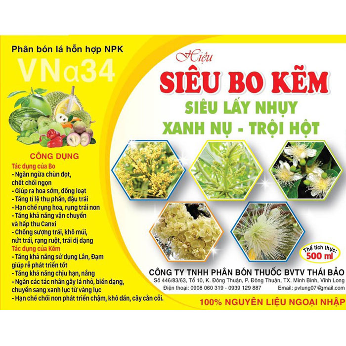SIÊU BO KẺM 500ml