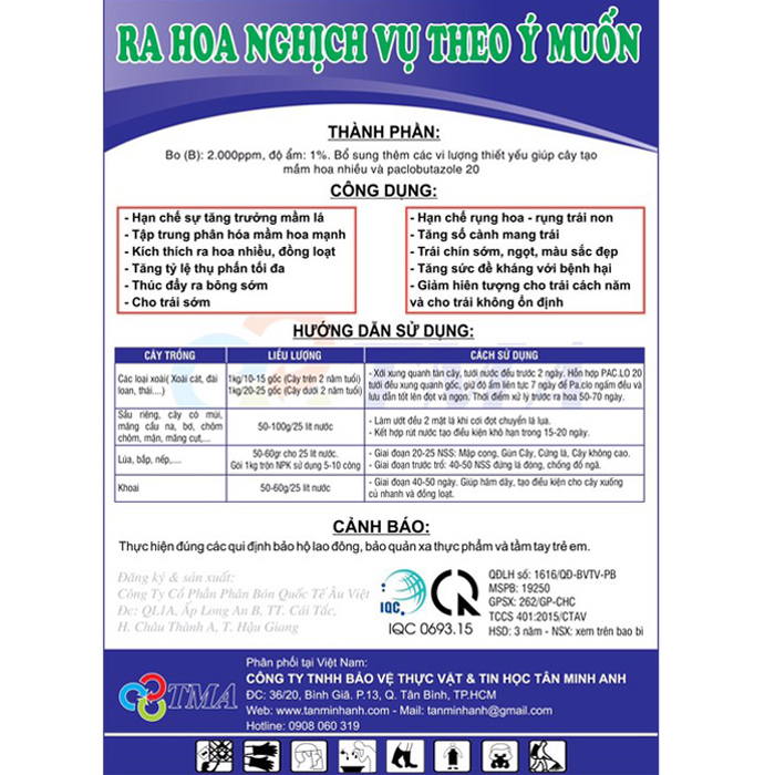 PACLO 20 BỘT 1KG