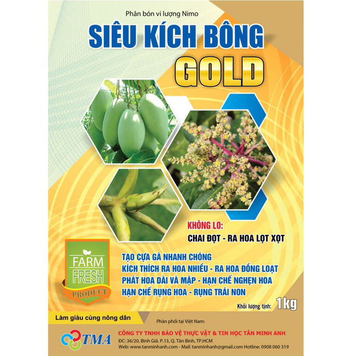 SIÊU KÍCH BÔNG XOÀI GOLD 1Kg
