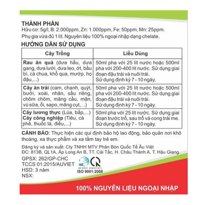 TẨY TRÁI 500ML